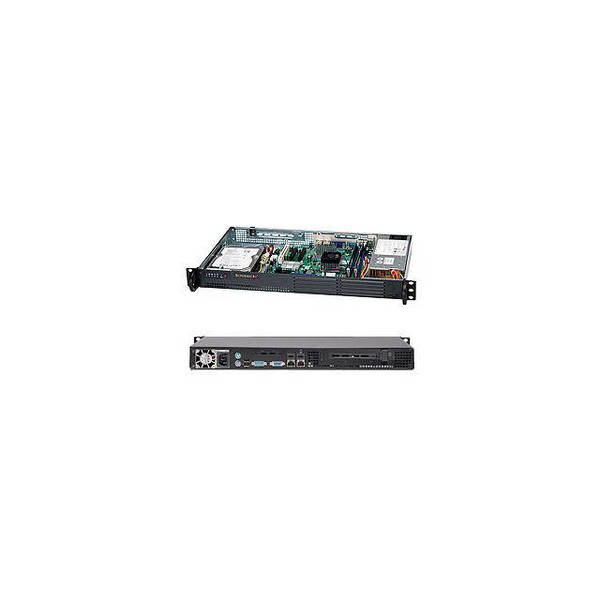 Supermicro 200W Mini 1U Rackmount Server Chassis (Black), CSE-502L-200B CSE-502L-200B